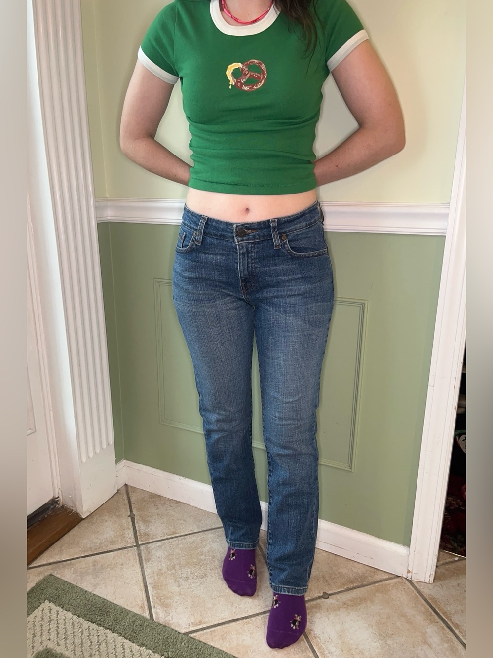 Levi’s mid rise skinny jeans